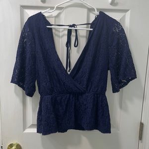 Size XL dark blue Trixxi top